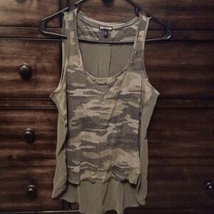 Express Camo Overaized Fit Tank Top